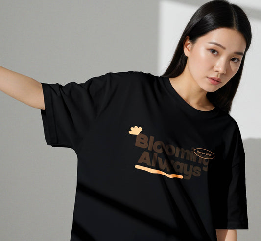 Blooming Always Oversized Tee